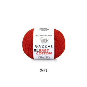 Gazzal 3443 Kırmızı Baby Cotton El Örgü Ipi