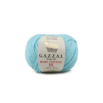 Gazzal 3451 Mavi Baby Cotton El Örgü İpi