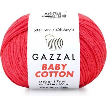 Gazzal 3458 Nar Çiçeği Baby Cotton El Örgü Ipi