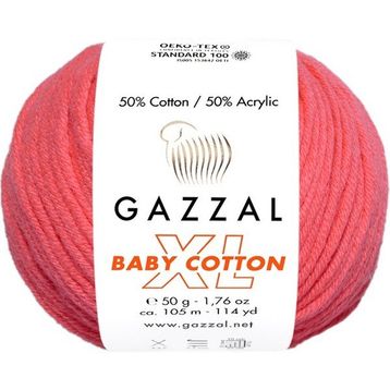Gazzal 3458 Nar Çiçeği Baby Cotton El Örgü Ipi