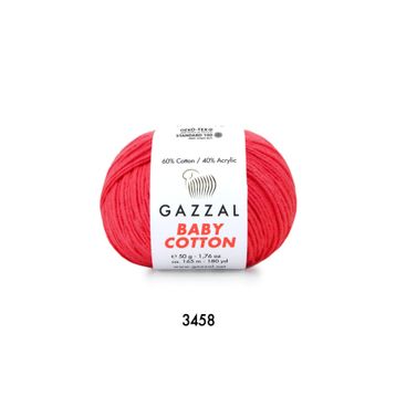Gazzal 3458 Nar Çiçeği Baby Cotton El Örgü Ipi