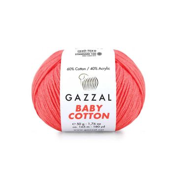 Gazzal 3460 Pembe Baby Cotton El Örgü İpi