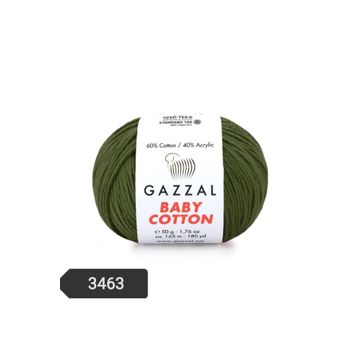 Gazzal 3463 Kamuflaj Baby Cotton El Örgü Ipi