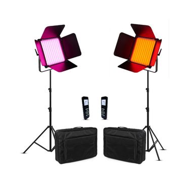 GDX CF-1500R Rgb 2'li Rgb Led Video Işık Seti