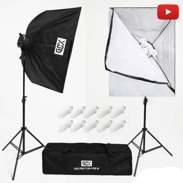 GDX TBL-5 Pro Light 650W 60x80 cm 2’li Softbox Seti