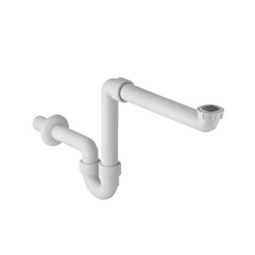Geberit 261.862.11.1 ve 241.503.00.1 Beyaz Yer Tasarruflu Lavabo Sifonu ve Lavabo Süzgeci Takımı