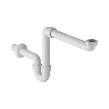 Geberit 261.862.11.1 ve 241.503.00.1 Beyaz Yer Tasarruflu Lavabo Sifonu ve Lavabo Süzgeci Takımı