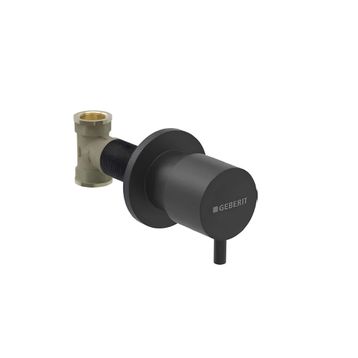Geberit 616.004.14.1 Mat Siyah Ankastre Stop Valf Seti