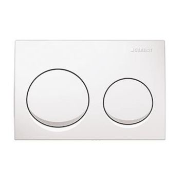 Geberit Alpha 10 Çift Basmalı Beyaz Kumanda Kapağı