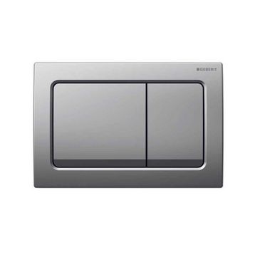 Geberit ALPHA30 Mat Krom Çift Basmalı Kumanda Paneli