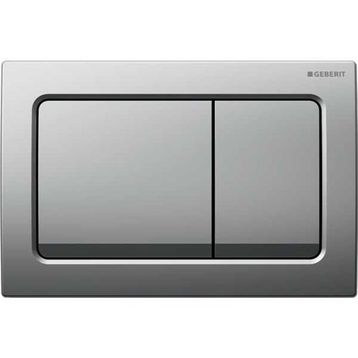Geberit ALPHA30 Mat Krom Çift Basmalı Kumanda Paneli