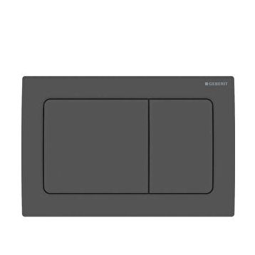 Geberit ALPHA30 Mat Siyah Çift Basmalı Kumanda Kapağı