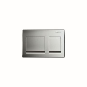 Geberit ALPHA35 Mat Krom Çift Basmalı Kumanda Paneli