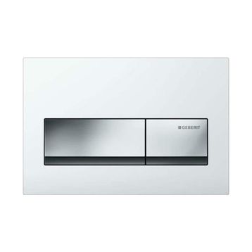 Geberit ALPHA50 Siyah Çift Basmalı Kumanda Paneli