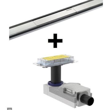 Geberit CleanLine20 30-60 cm Paslanmaz Çelik Duş Kanalı Seti