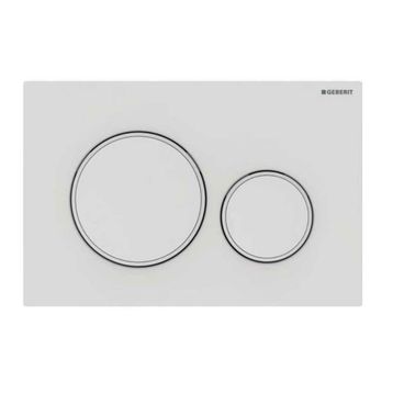 Geberit Sigma20 Çift Basmalı Mat Beyaz Kumanda Paneli