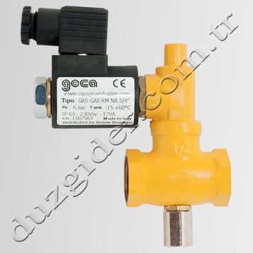 Geca 1-2 6 Bar Manuel Reset Selenoid Vana