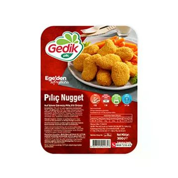 Gedik 380 gr Tabaklı Pişmiş Piliç Nugget