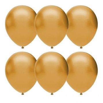 Gemar 100Lü İthal Altın Metalik Balon