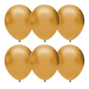 Gemar 100Lü İthal Altın Metalik Balon