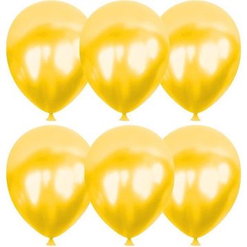 Gemar 100Lü İthal Sarı Metalik Balon