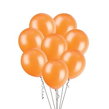 Gemar 100Lü İthal Turuncu Metalik Balon