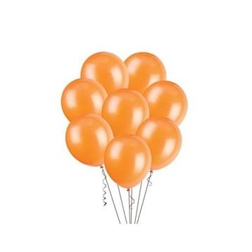 Gemar 100Lü İthal Turuncu Metalik Balon