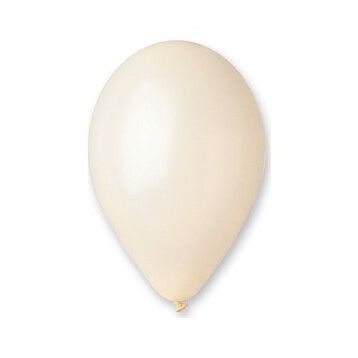 Gemar 100Lü Paket Beyaz Metalik Balon