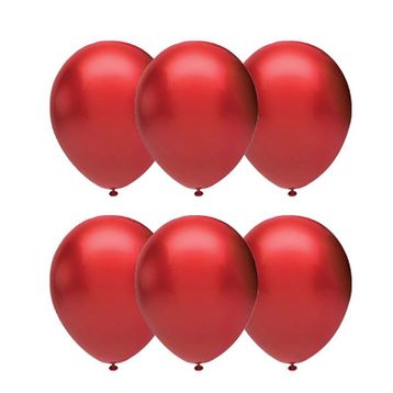 Gemar İthal 100Lü Kırmızı Metalik Balon