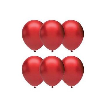 Gemar İthal 100Lü Kırmızı Metalik Balon