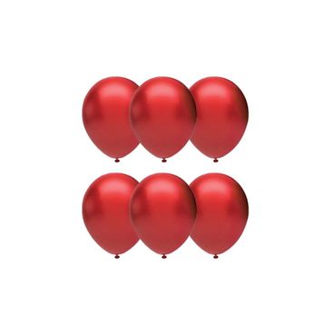 Gemar İthal 100Lü Kırmızı Metalik Balon