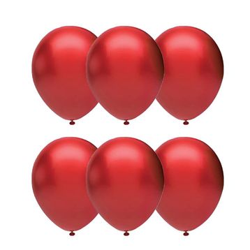 Gemar İthal 100Lü Kırmızı Metalik Balon