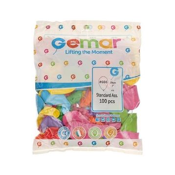 Gemar Klasik Karışık Renk 100 Adet 26 cm Balon