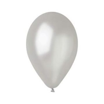 Gemar Metalik 100'lü Paket Gümüş Balon