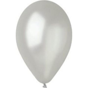 Gemar Metalik 100'lü Paket Gümüş Balon