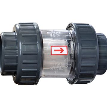 Gemaş 75 mm Yaylı Şeffaf Çekvalf