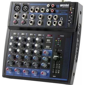 Gemini GEM-08USB 8 Kanal Mikser