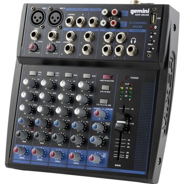 Gemini GEM-08USB 8 Kanal Mikser