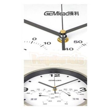 Gemlead Duvar Saati Termometre Nem Ölçer