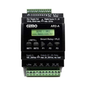 Gemo AR2-A-230VAC-8D Programlanabilir Akıllı Röle