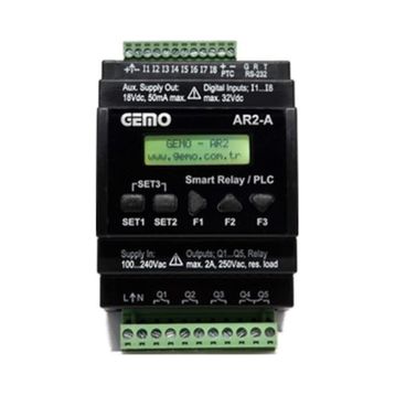 Gemo AR2-A-230VAC-8D Programlanabilir Akıllı Röle