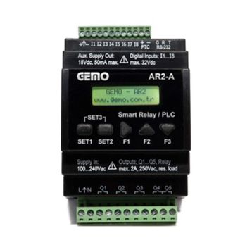 Gemo AR2-A-230VAC-8D Programlanabilir Akıllı Röle