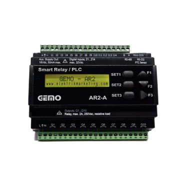 Gemo AR2-A-24VDC-12D2A Programlanabilir Akıllı Röle