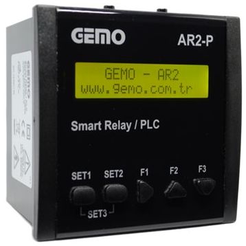 Gemo AR2-P-24VDC-10D2A- AR2-P-230VAC-10D2A Panel Tipi Akıllı Röle