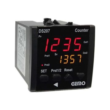 Gemo DS207-230VAC 4 Haneli Sayıcı