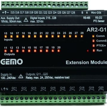Gemo Plc AR2-G1-24VDC-14D-TR Ray Tipi Genişleme Modülü