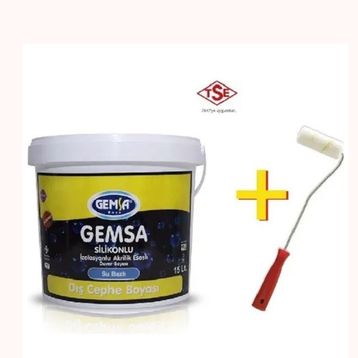 Gemsa Hardal 1 kg Silikonlu Dış Cephe Boyası
