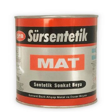 Gen 1 kg Sür Sentetik Mat Siyah Boya