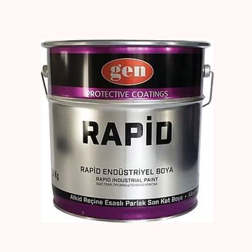 Gen 15 kg Rapid Endüstriyel Boya Mat Siyah Boya