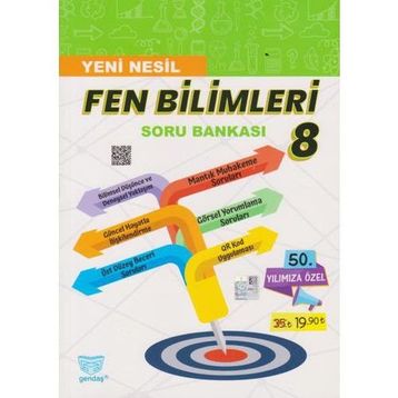 Gendaş Yayınları Etkili 8. Sınıf Yeni Nesil Fen Bilimleri Soru Bankası